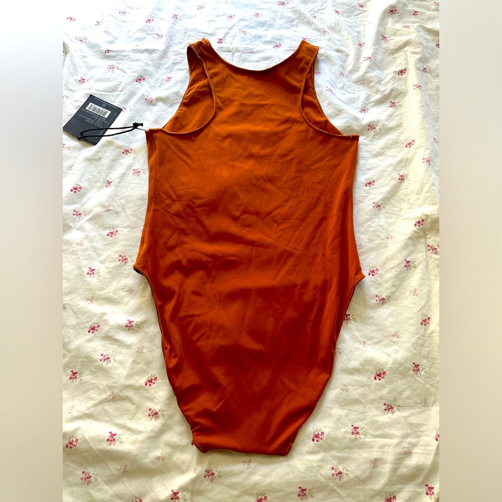 Free People swim It’s now cool the contour bodysuit one piece - rust bikini - Picture 5 of 8